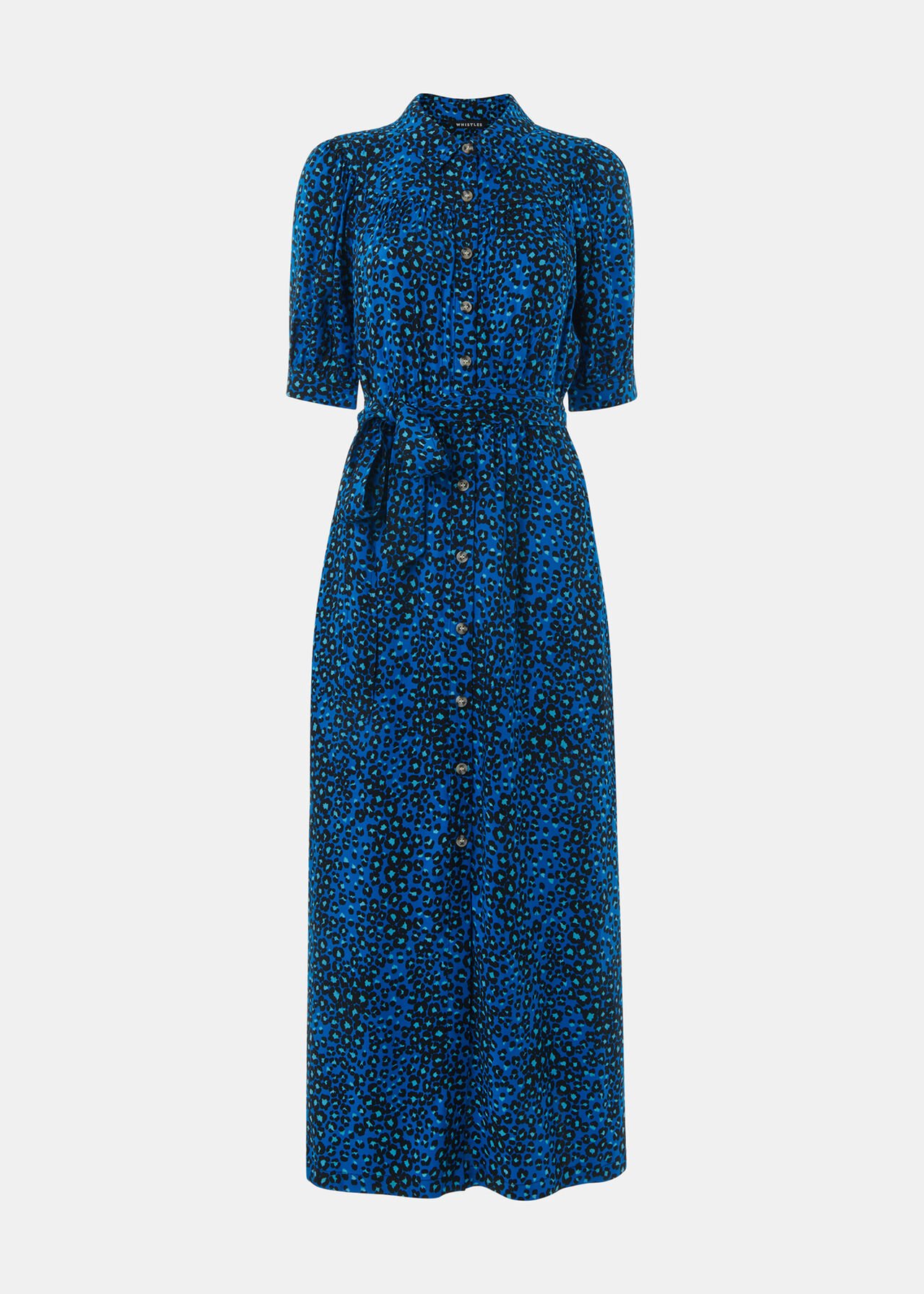 Painted Leopard Midi Dress